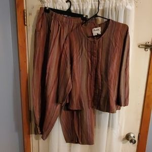 Flax 100% linen pantsuit